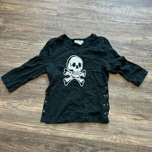 Self Esteem Black Skull Punker Shirt New Large
